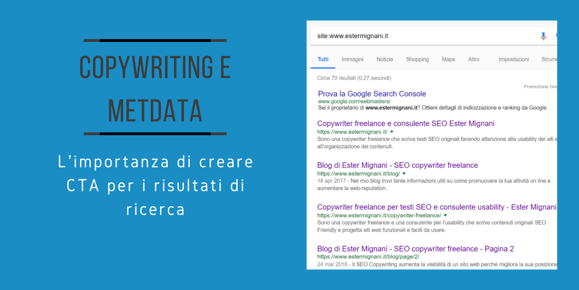 SEO Copywriting E Metadata